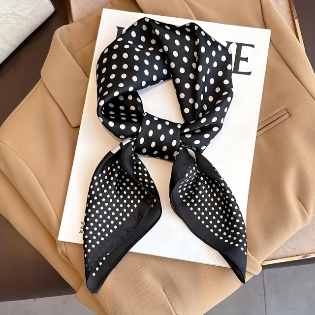 Elegantna kvadratna ruta s pikčastim potiskom