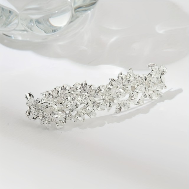 Ženska sponka za lase v srebrni barvi 