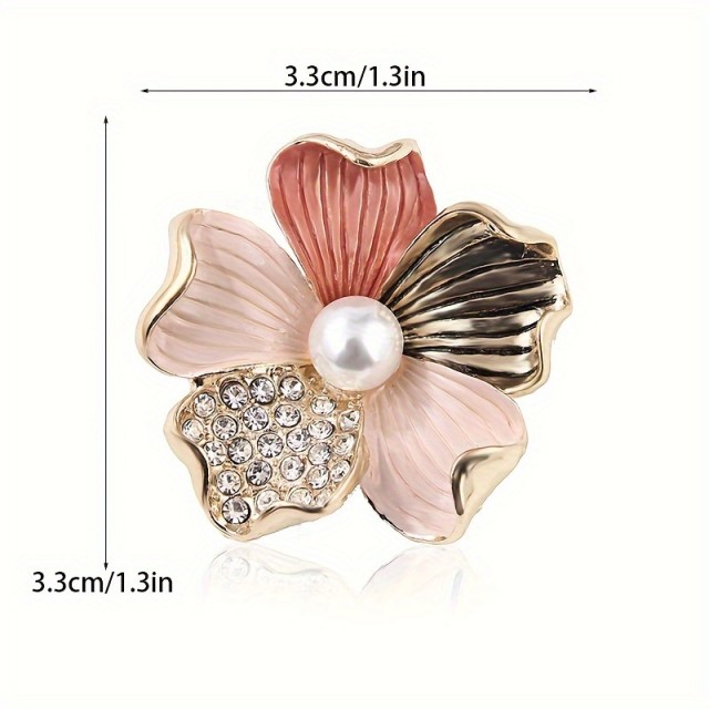Čudovita ženska broška s pisano rožico