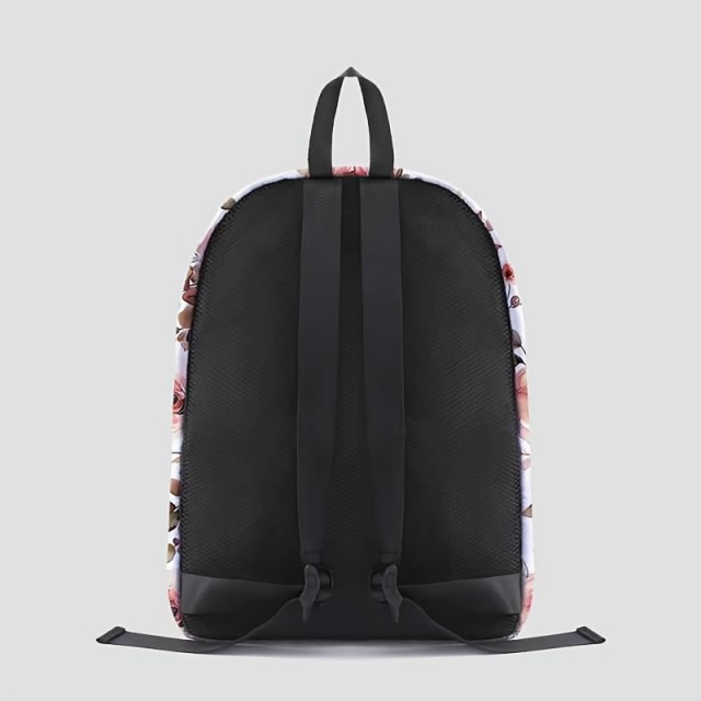 Eleganten nahrbtnik s cvetličnim potiskom