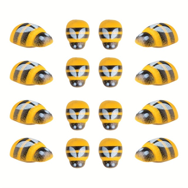 100 kosov lesenih samolepilnih čebelic 