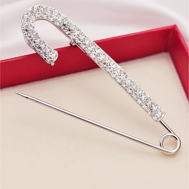 Elegantna broška v obliki sponke 2 barvi