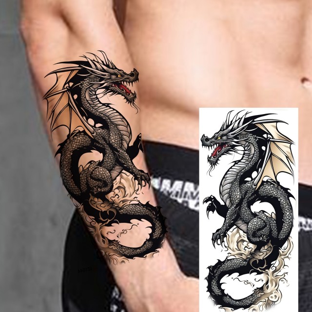 Začasna tattoo nalepka z motivom zmaja