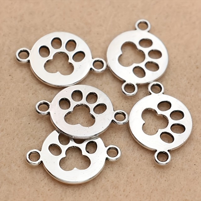 Povezovalni obeski v obliki pasje šape – 5 kosov