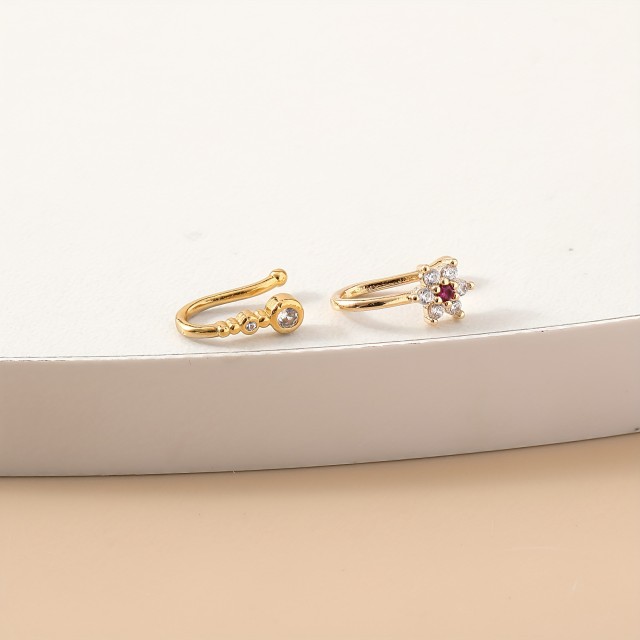 Komplet 3 fake piercingov za nos