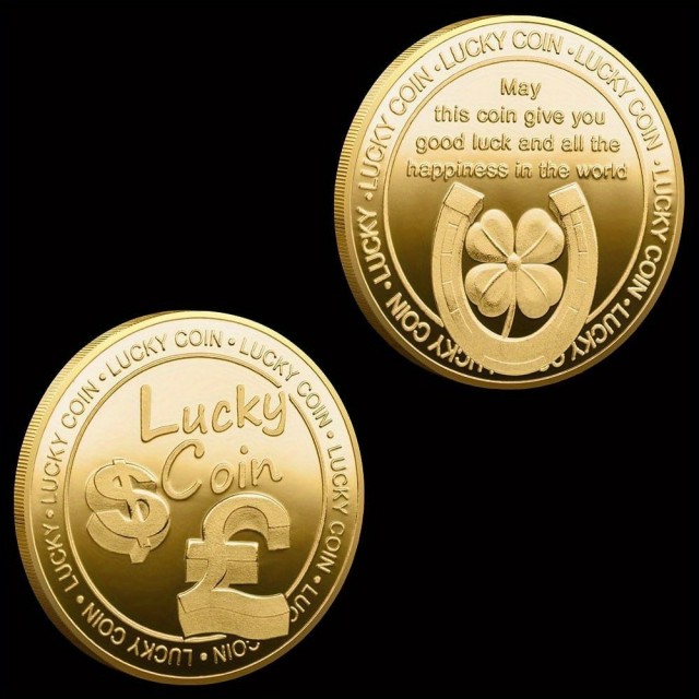 Srečni kovanec – Podkev in štiriperesna deteljica