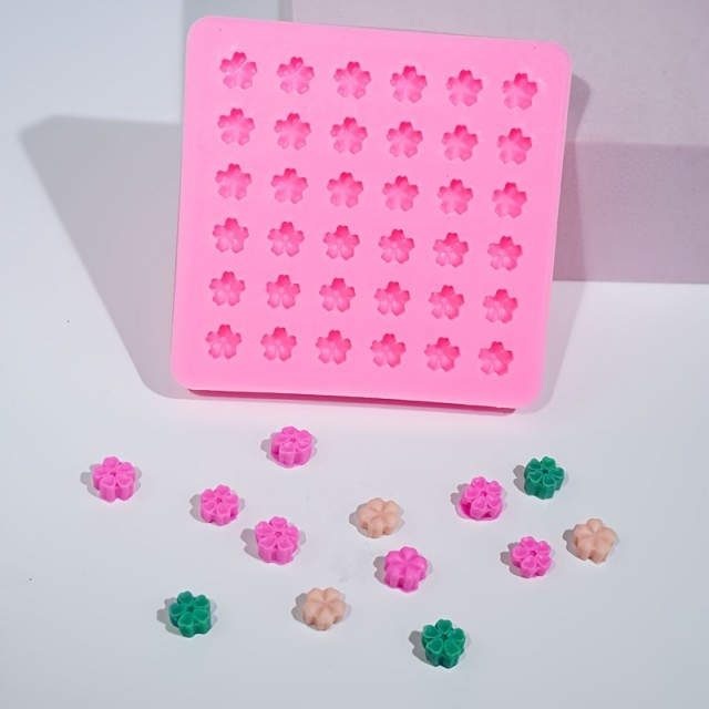 2 kosa silikonskih modelov za DIY obrt v obliki rožic in metuljev
