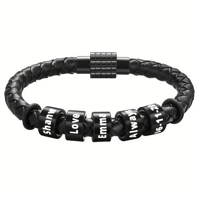 Moška personalizirana zapestnica z možnostjo do 5 gravur