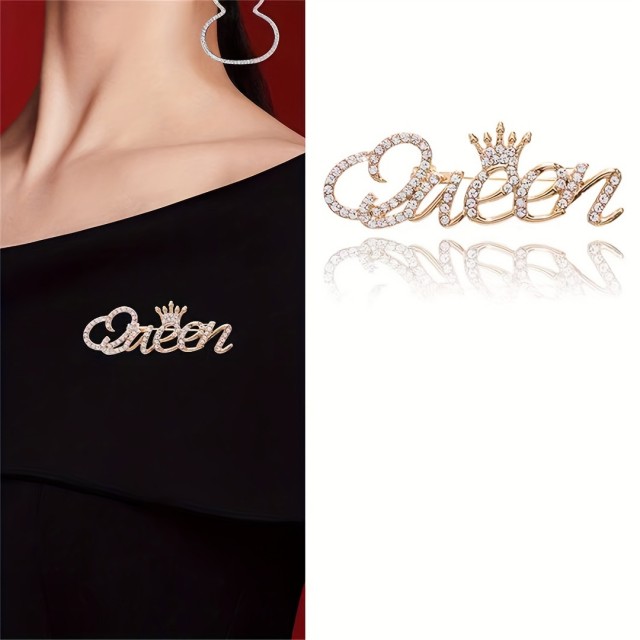 Elegantna broška QUEEN 2 barvi