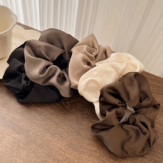 5-delni komplet svilenih gumic za lase