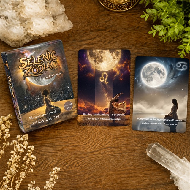 Orakeljske karte luninega zodiaka – 44 kart