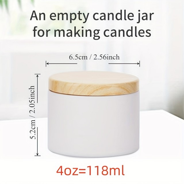 Kovinska posoda z lesenim pokrovom črna ali bela 118ml