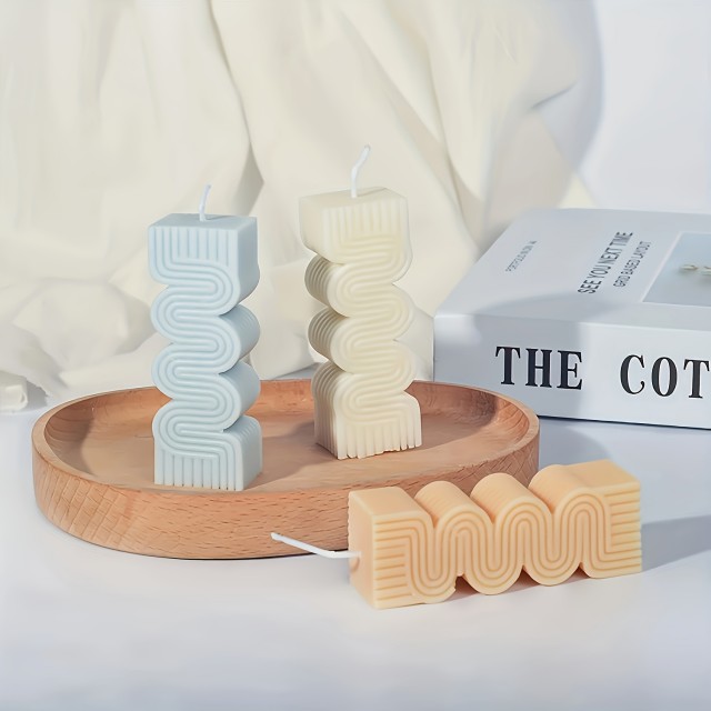 Komplet 2 spiralnih silikonskih modelov za izdelavo svečk