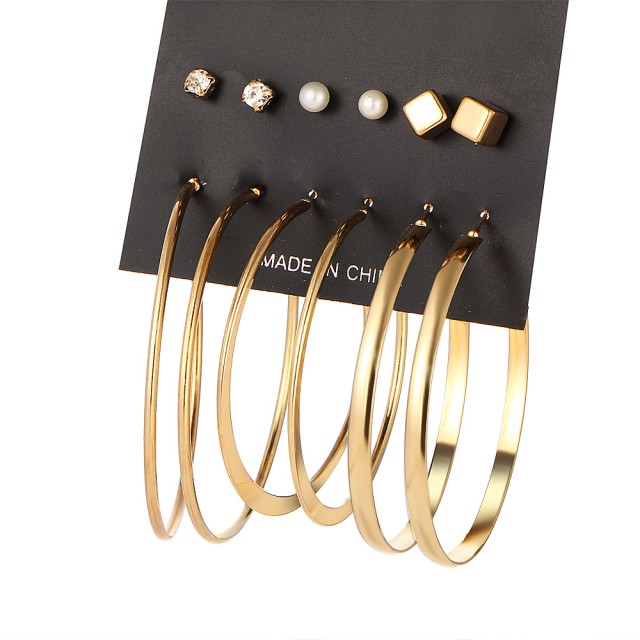 6 delni komplet uhanov