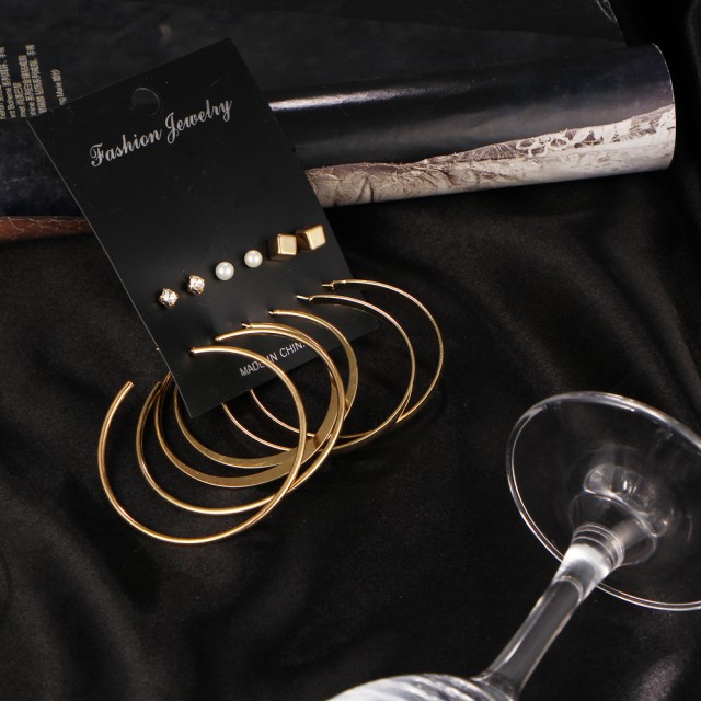 6 delni komplet uhanov