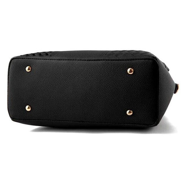 Elegantna črna ženska torbica v črni barvi T32