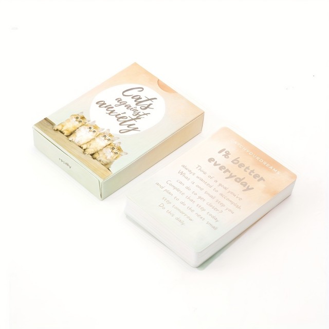 Komplet 50 kartic z mucami za lajšanje stresa