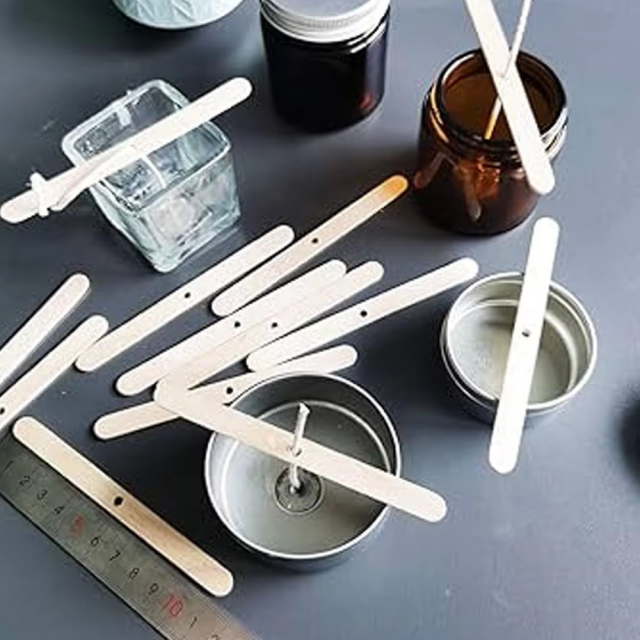 Komplet 20 lesenih držal za stenj z eno luknjico