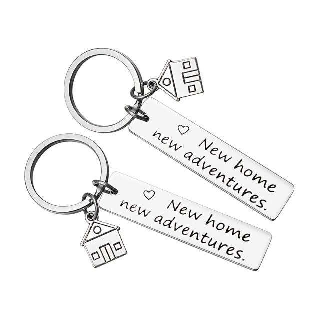 Komplet 2 obeskov za ključe NEW HOME NEW ADVENTURES
