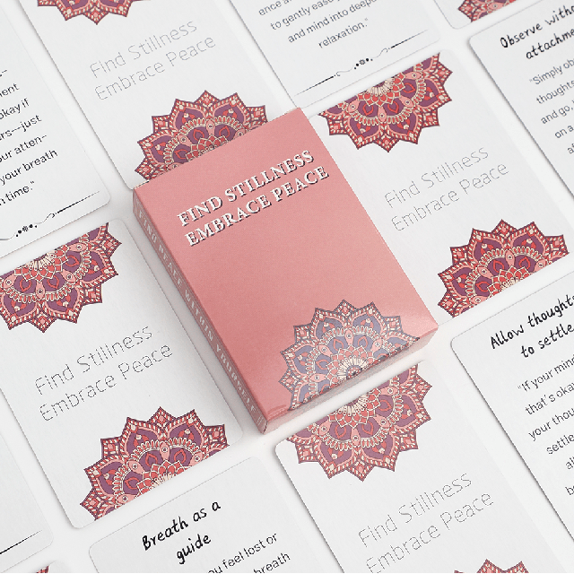 Kartice za Čuječnost in Notranji Mir – Find Stillness, Embrace Peace