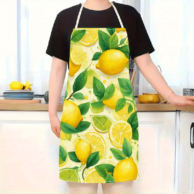 Moški ali ženski predpasnik s potiskom limon