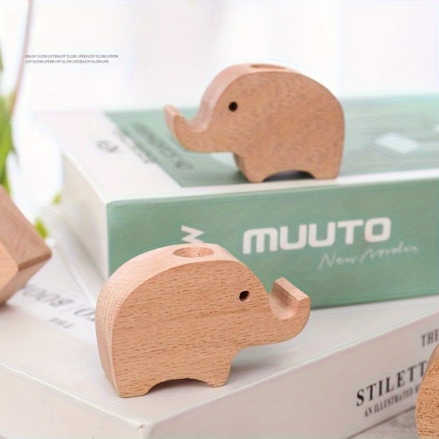 Naravni leseni difuzor za eterična olja v obliki slončka