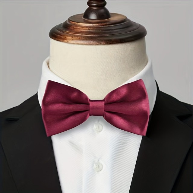 Moški metuljček v bordo rdeči barvi