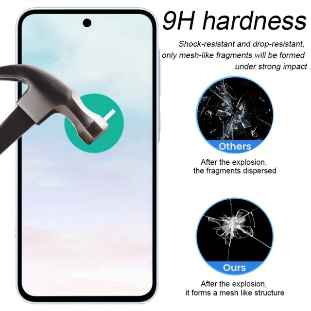 Komplet 3 zaščitnih stekel za mobilni telefon (Samsung Galaxy A55) 