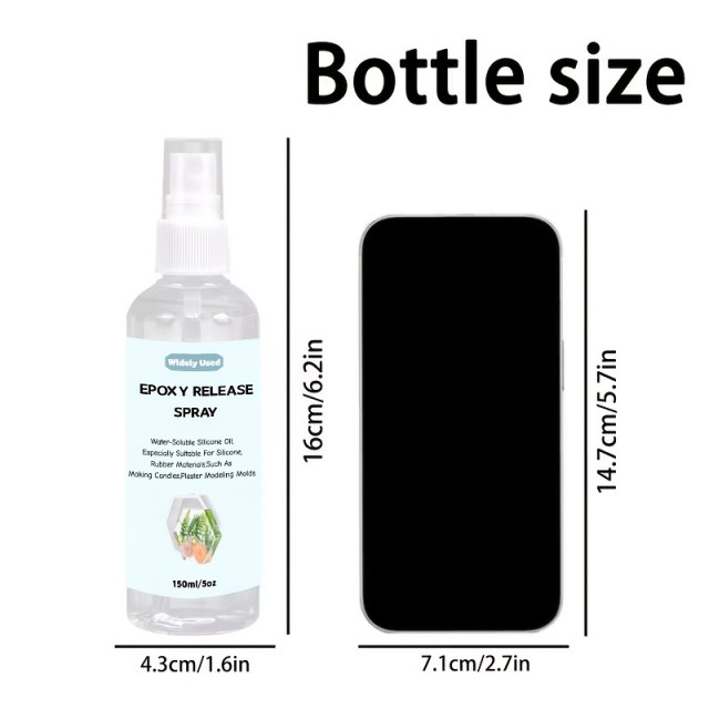 Ločilni sprej za kalupe mil sveč epoksi smole 2X 150 ml + 2 čopiča 