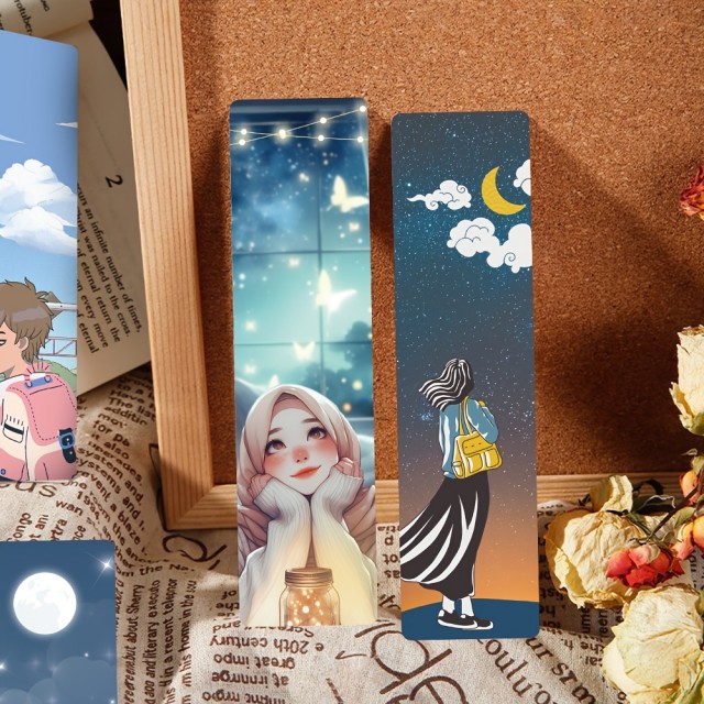 Komplet 24 kazalnikov za knjige anime potisk