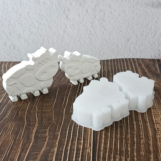 2V1 silikonski model v obliki kravic za izdelavo mila 