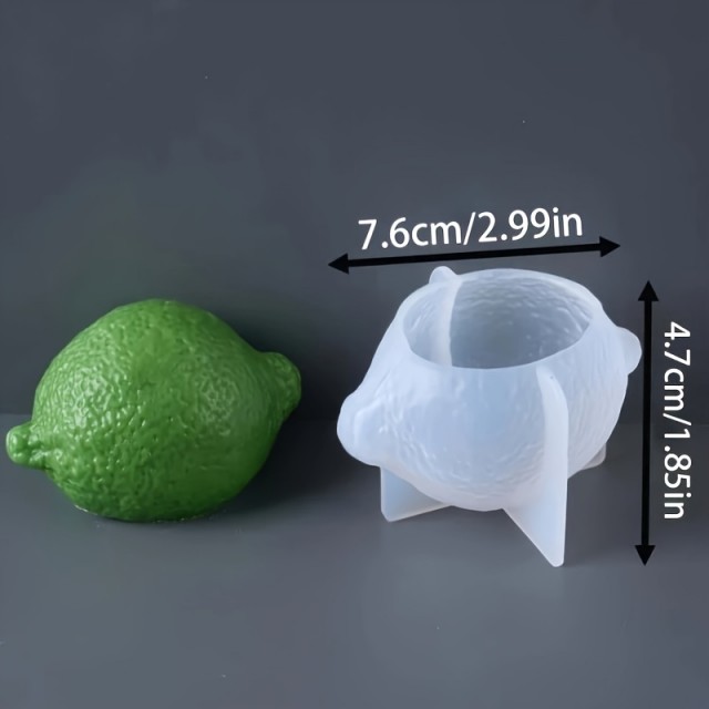 Silikonski kalup v obliki agruma za sveče ali mila