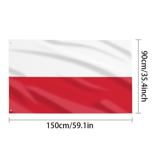 Zastava Poljske 90 cm x 150 cm – poljska zastava