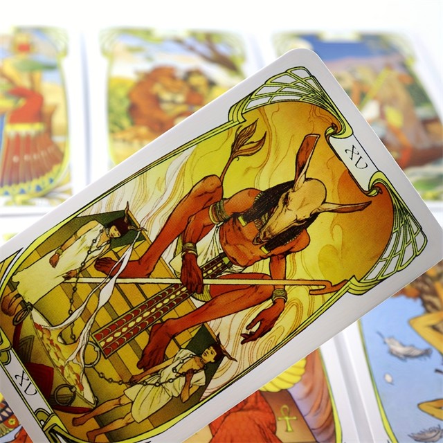 78-delni komplet tarot kart – Egipčanski Art Nouveau tarot