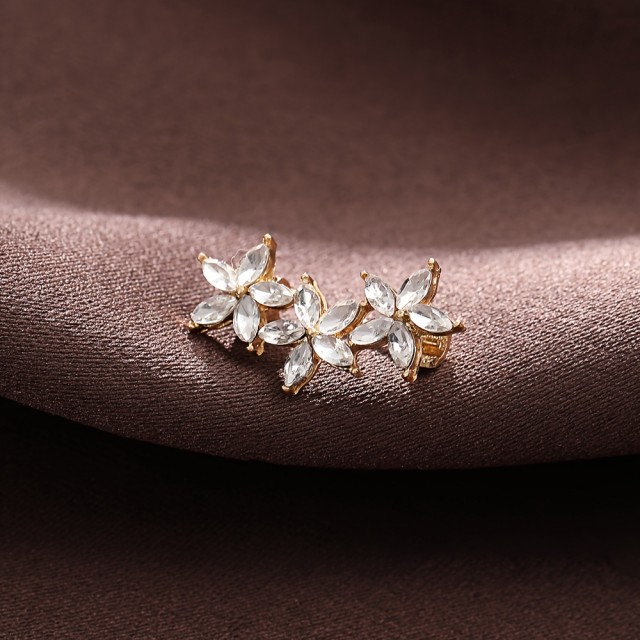 1 kos elegantne zlate cvetlične broške