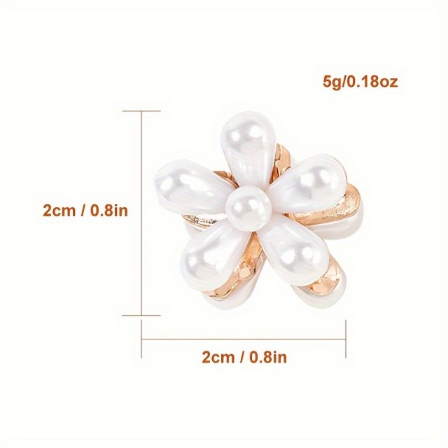 Komplet 10 sponk za lase v obliki rožic