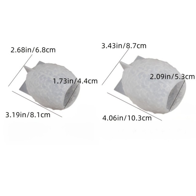 Silikonski kalup za sveče v obliki cvetlične jajčke