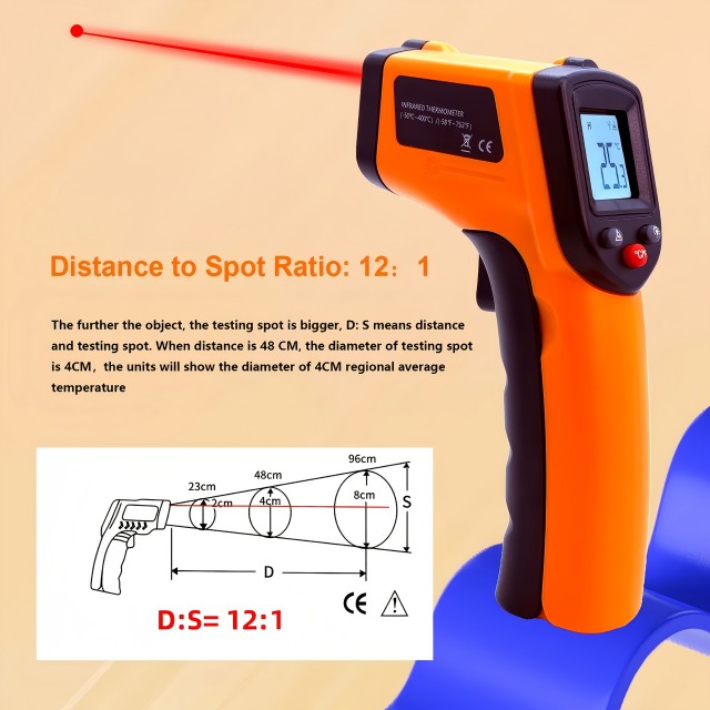 Infrardeči brezkontaktni merilec temperature voska