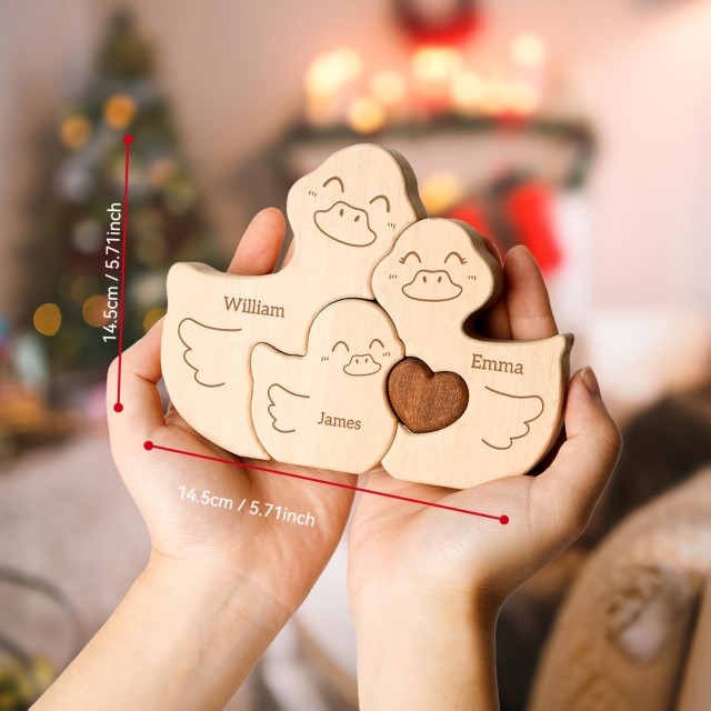 Personalizirana lesena račja sestavljanka, VAŠA DRUŽINA