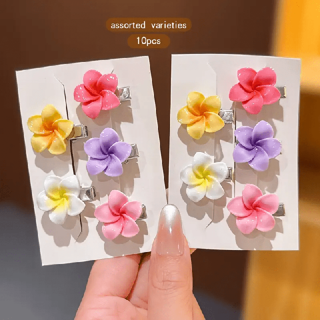 10 kosov pisanih cvetličnih lasnic 