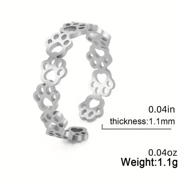 Prilagodljiv prikupen prstan v 3 barvah, tačke