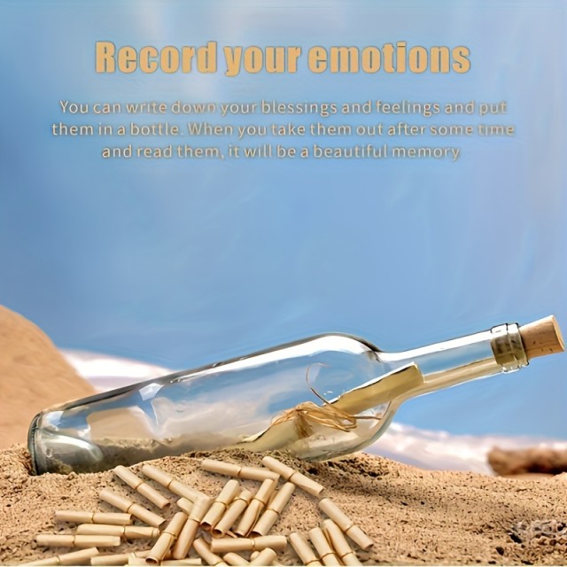 Komplet 50 mini starinskih zvitkov papirja s kovinskimi obročki