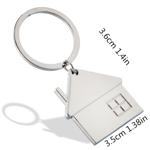 Obesek za ključe s hiško (možnost gravure) 