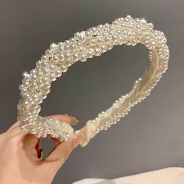 Čudovit biserni obroč za lase