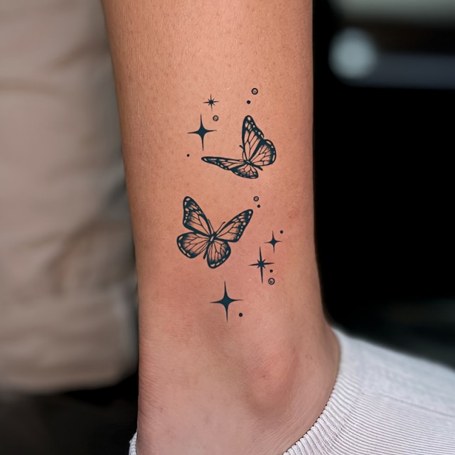 Začasna vodoodporna tatto nalepka z motivom metulja