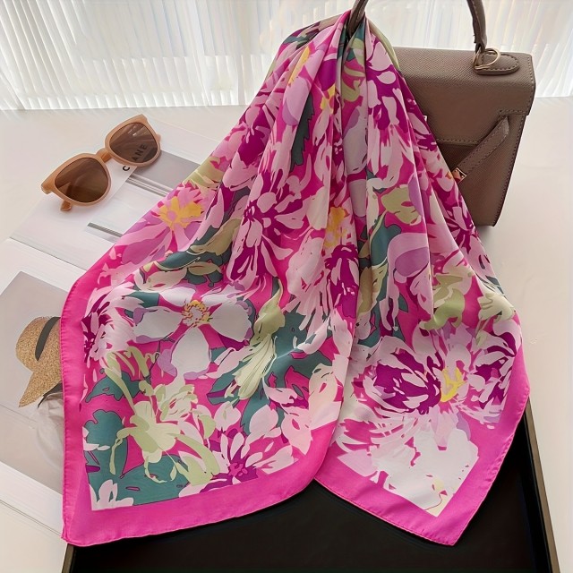 Pink elegantna ruta kvadratne oblike