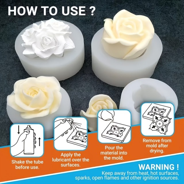 Ločilni sprej za kalupe mil sveč epoksi smole 2X 150 ml + 2 čopiča 