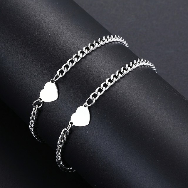 Komplet 2 zapestnic ZANJO in ZANJ s srcem