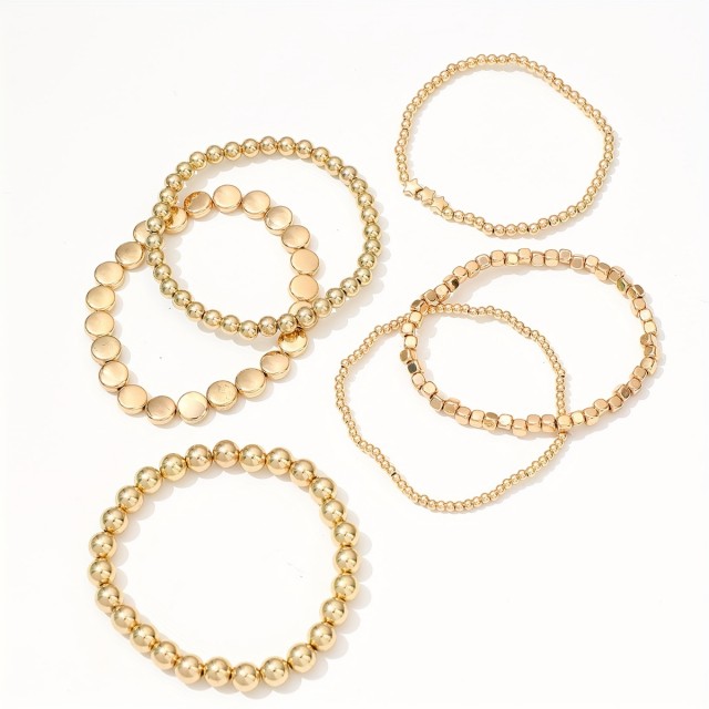 Komplet 6 zapestnic za nogo retro izgled 2 barvi