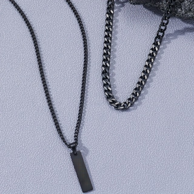 Personalizirana dvojna moška verižica z gravuro po vaših željah